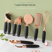 Kitchen Peeler Gadget Set – Household Copper Plated Fruit & Vegetable Peelers