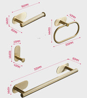 Single Bar Towel Rack – Wall-Mounted Bathroom Hook & Pendant Holder