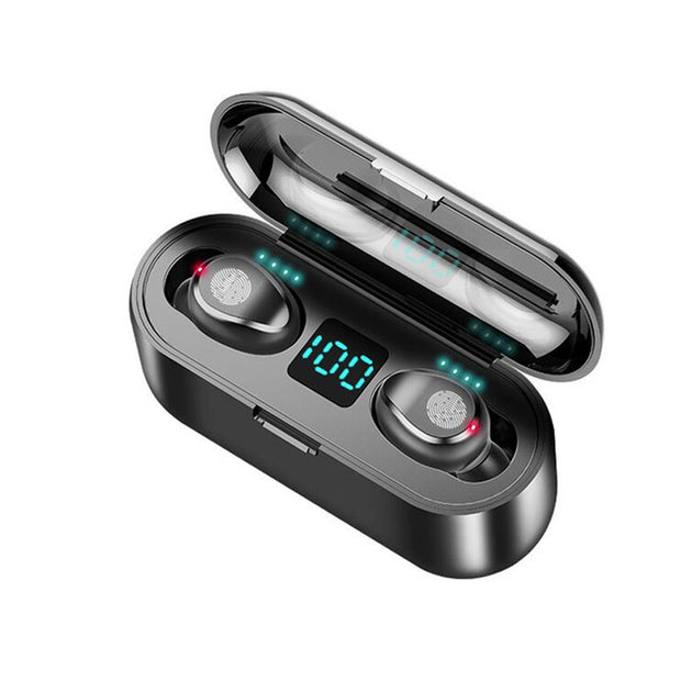 Waterproof Sports Bluetooth Wireless Headphones – Sweatproof In-Ear Earbuds with HD Stereo Sound & Noise-Cancelling Mic for Running, Gym & Outdoor Workouts