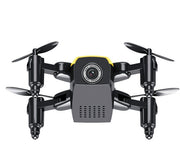 Micro Foldable RC Drone – 3D Quadcopter with Steering Wheel Remote, WiFi Camera & App Control