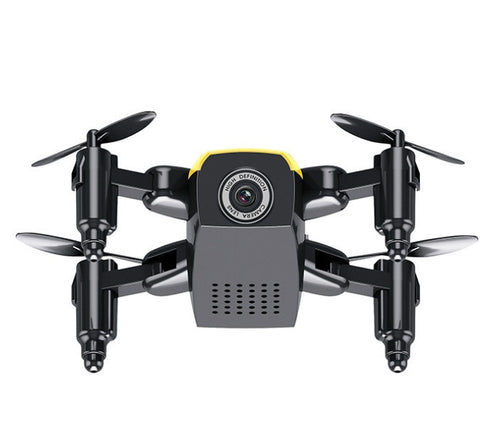 Micro Foldable RC Drone – 3D Quadcopter with Steering Wheel Remote, WiFi Camera & App Control