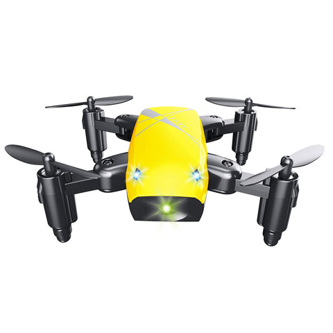 Micro Foldable RC Drone – 3D Quadcopter with Steering Wheel Remote, WiFi Camera & App Control