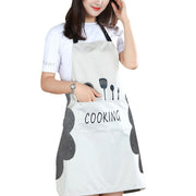 Durable Home Kitchen Apron – Waterproof, Oil-Resistant, Adjustable Cooking Apron with Pockets