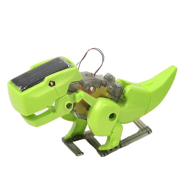 High-Tech DIY 4-in-1 Transforming Solar Powered Dino Robot – Educational STEM Building Kit for Kids
