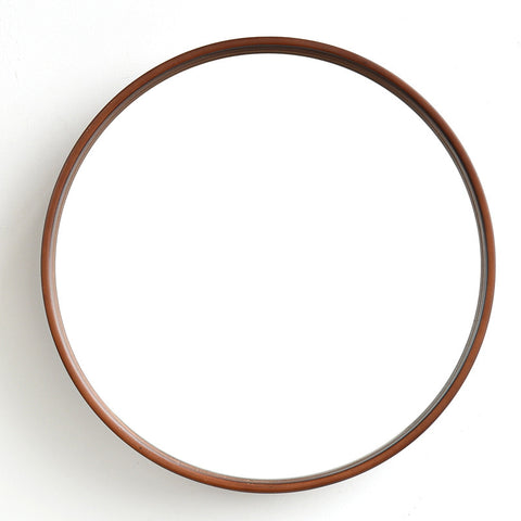 Solid Wood Bathroom and Bedroom Hanging Mirror – Minimalist Wall-Mounted Vanity Mirror