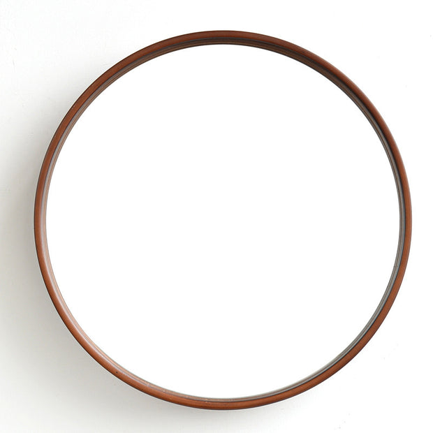 Solid Wood Bathroom and Bedroom Hanging Mirror – Minimalist Wall-Mounted Vanity Mirror