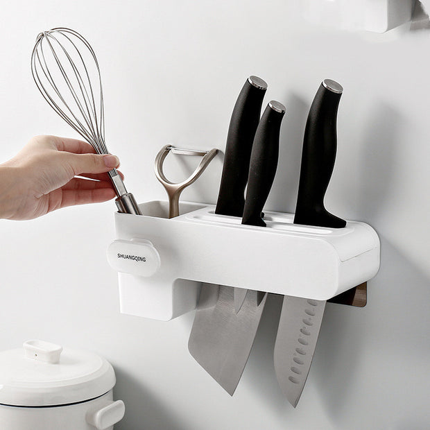Premium Kitchen Knife Rack – Space-Saving Knife Holder & Organizer for Safe Kitchen Storage