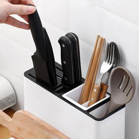 Multi-Functional Kitchen Storage Rack – Tableware, Knife & Utensil Holder for Cabinets & Countertops