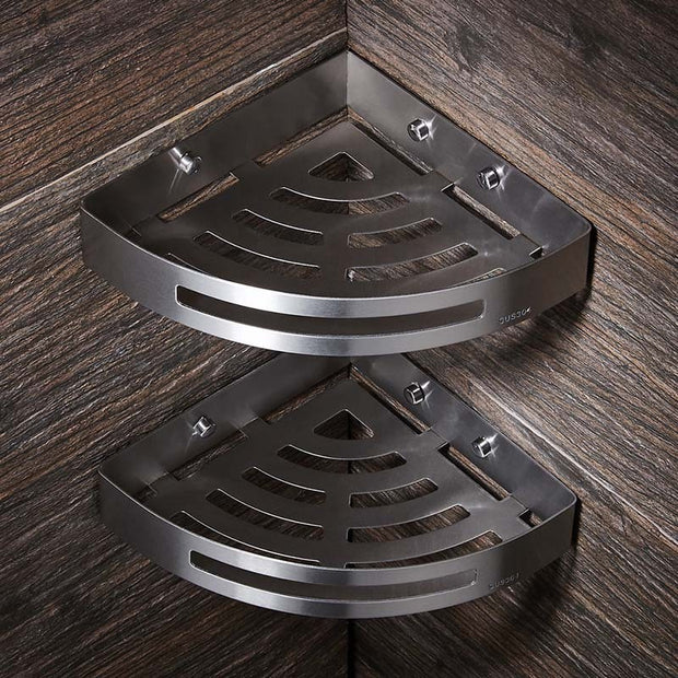 Premium Bathroom Corner Shelf – Space-Saving Wall-Mounted Storage Rack for Shower & Toiletries