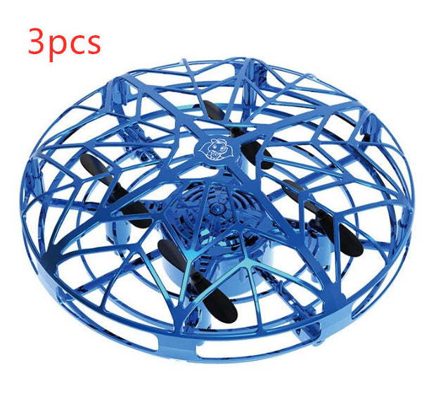 Flying Mini UFO RC Drone – Infrared Induction Helicopter Toy with Gesture Control