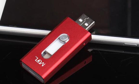 iPhone Compatible USB Flash Drive – Lightning & USB/Type-C Dual Interface Portable Storage