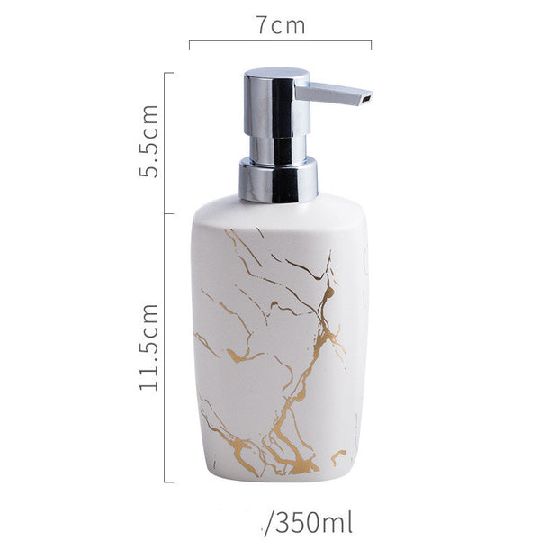 Luxury Ceramic Mouthwash Cup Set – Elegant Bathroom Accessories Gift for Washroom & Vanity