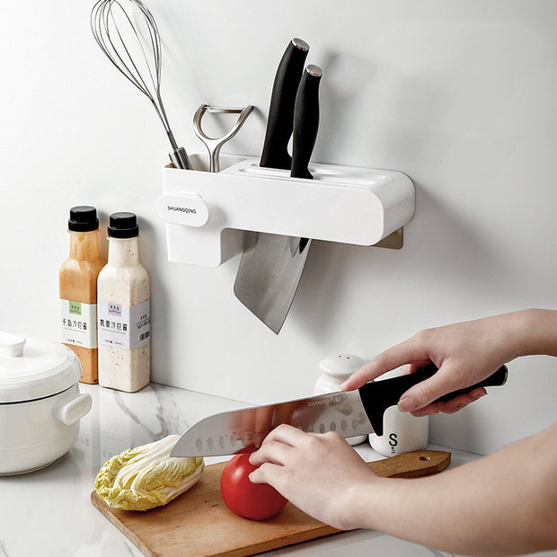 Premium Kitchen Knife Rack – Space-Saving Knife Holder & Organizer for Safe Kitchen Storage