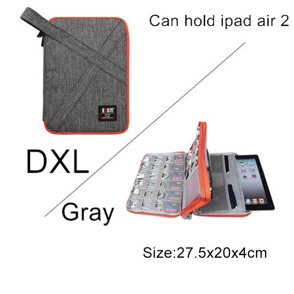 BUBM Travel Universal Electronics Accessories Organizer – Cable, Charger & Gadget Storage Bag Compatible with Apple iPad, USB & Phone Accessories