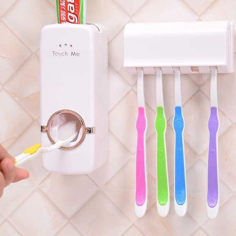 Luxury Bathroom Accessories Set – Complete Countertop Organizer for Soap, Toothbrushes & Essentials