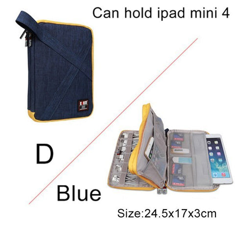 BUBM Travel Universal Electronics Accessories Organizer – Cable, Charger & Gadget Storage Bag Compatible with Apple iPad, USB & Phone Accessories