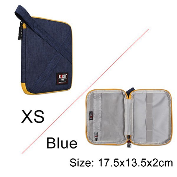 BUBM Travel Universal Electronics Accessories Organizer – Cable, Charger & Gadget Storage Bag Compatible with Apple iPad, USB & Phone Accessories