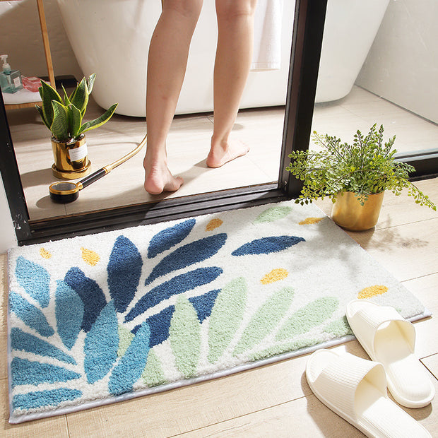 Bathroom Absorbent Non-Slip Floor Mat – Quick-Dry Soft Bath Rug