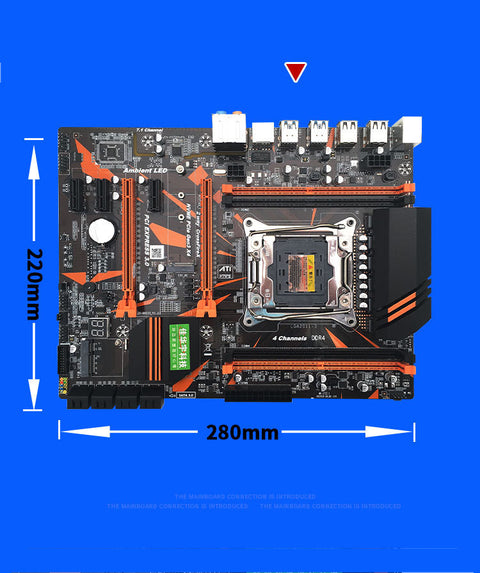 X99 LGA2011-3 Computer Motherboard – Quad Channel DDR4 Memory Support & CPU Socket for High-Performance PCs