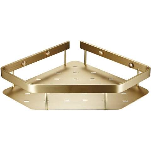 Bathroom Copper Wall Storage Rack – Punch-Free Space-Saving Organizer