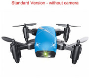 Micro Foldable RC Drone – 3D Quadcopter with Steering Wheel Remote, WiFi Camera & App Control