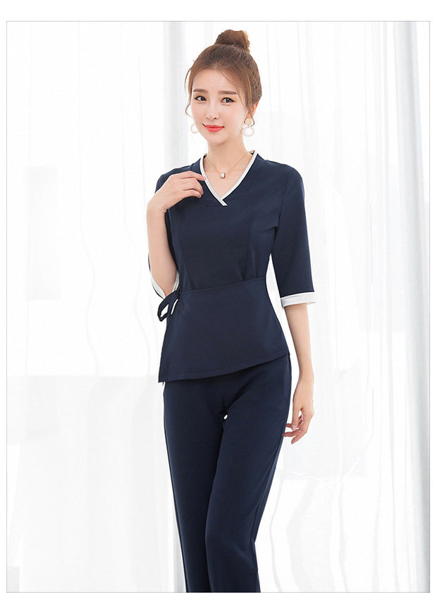 Autumn & Winter Beauty and Health Overalls – Warm, Professional Workwear for Spa, Salon, and Wellness