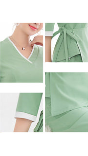 Autumn & Winter Beauty and Health Overalls – Warm, Professional Workwear for Spa, Salon, and Wellness