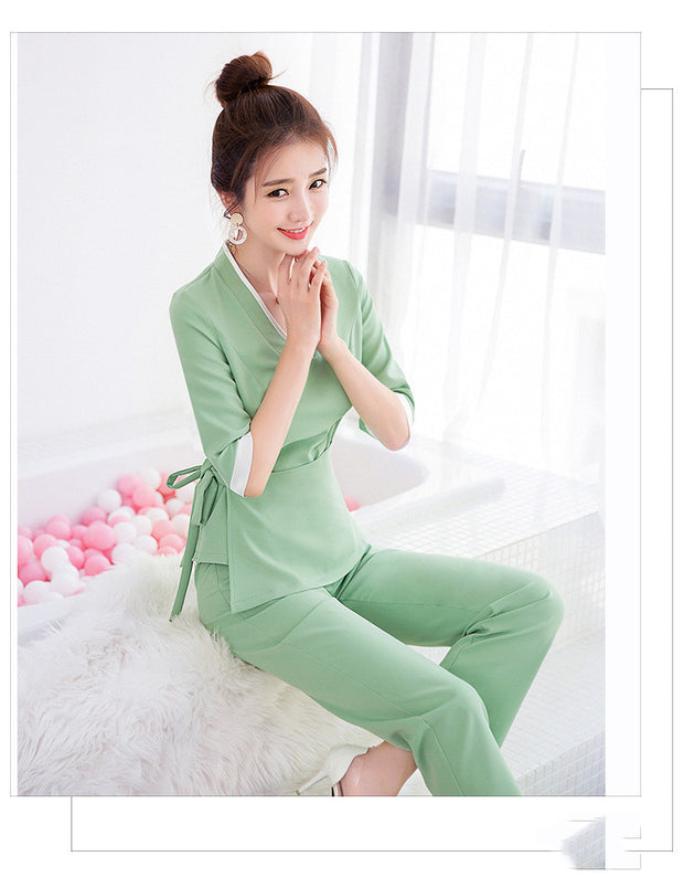 Autumn & Winter Beauty and Health Overalls – Warm, Professional Workwear for Spa, Salon, and Wellness