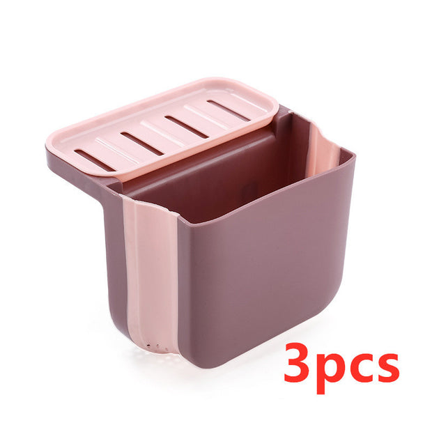 Foldable Kitchen Drain Filter Shelf – Multi-Purpose Sink Drain Basket for Washing & Storage