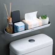 Wall-Mounted Bathroom Storage Rack – Multi-Functional Kitchen & Bathroom Organizer Shelf