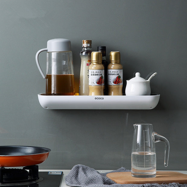 Wall-Mounted Bathroom Storage Rack – Multi-Functional Kitchen & Bathroom Organizer Shelf