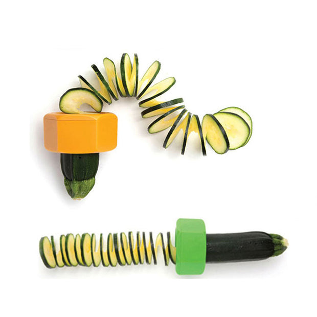 Spiral Knife Vegetable Cutter – Kitchen Gadget for Cucumber, Zucchini & Fruit Slicing
