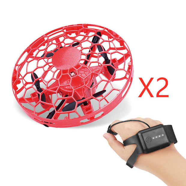 Flying Mini UFO RC Drone – Infrared Induction Helicopter Toy with Gesture Control