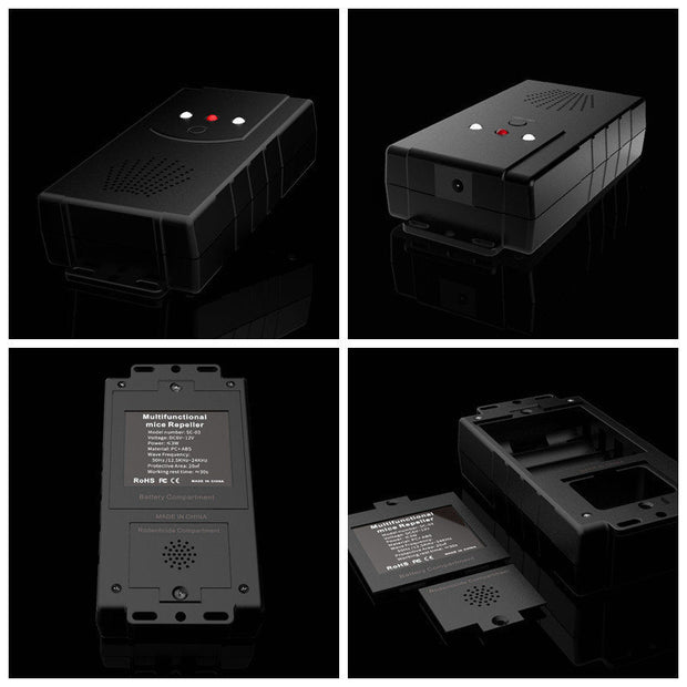 Ultrasonic Car Mouse Repeller – Microwave Electronic Rodent Deterrent Device for Vehicles & Garages