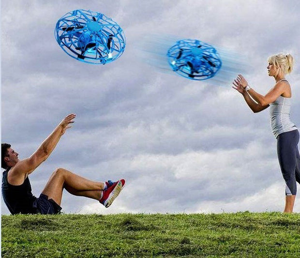 Flying Mini UFO RC Drone – Infrared Induction Helicopter Toy with Gesture Control
