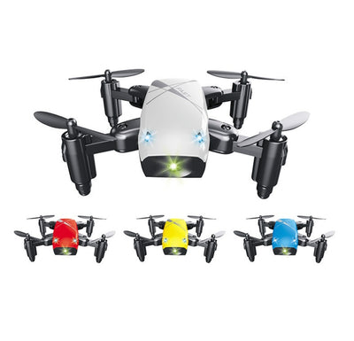 Micro Foldable RC Drone – 3D Quadcopter with Steering Wheel Remote, WiFi Camera & App Control