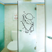 Adorable Baby Shower Carved Bathroom Wall Sticker – Waterproof, Removable Vinyl Décor for Kids & Nursery Bathrooms