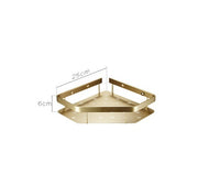 Bathroom Copper Wall Storage Rack – Punch-Free Space-Saving Organizer