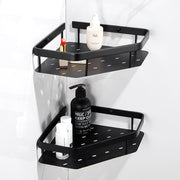 Bathroom Copper Wall Storage Rack – Punch-Free Space-Saving Organizer