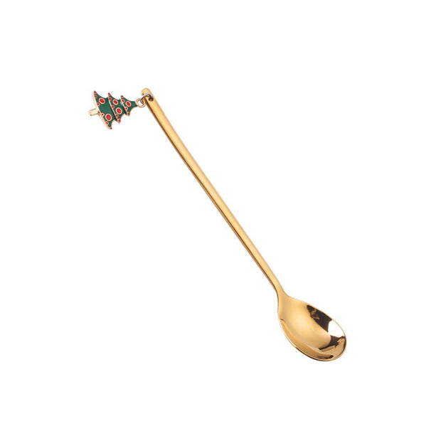 Kitchen Christmas Spoon – Holiday Cooking Utensil with Festive Design for Baking, Stirring & Serving