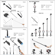 Premium Action Camera Accessories Kit – Universal Mounts, Straps & Waterproof Gear for GoPro, DJI, and Sports Cameras