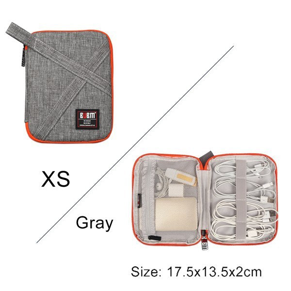 BUBM Travel Universal Electronics Accessories Organizer – Cable, Charger & Gadget Storage Bag Compatible with Apple iPad, USB & Phone Accessories
