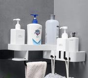 Multifunctional Bathroom Shelf – Wall-Mounted Organizer for Toiletries, Towels & Accessories