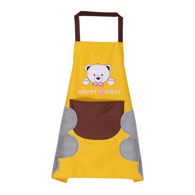 Durable Home Kitchen Apron – Waterproof, Oil-Resistant, Adjustable Cooking Apron with Pockets