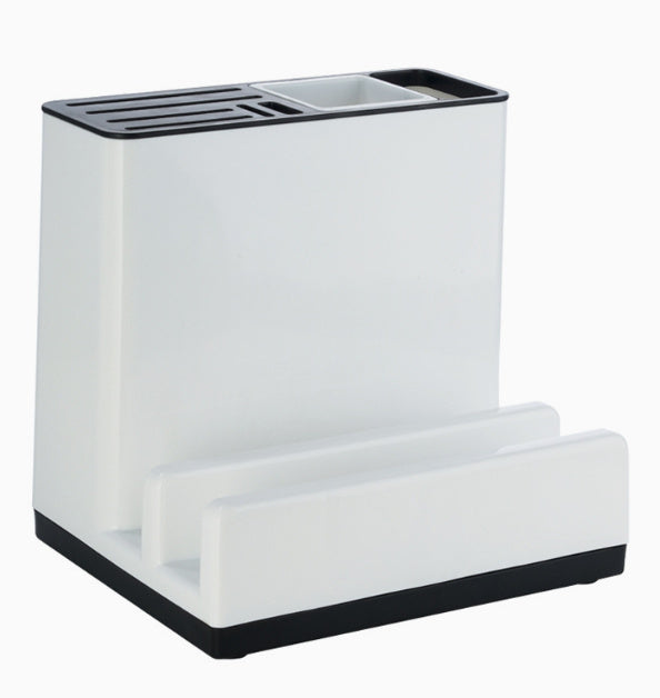 Multi-Functional Kitchen Storage Rack – Tableware, Knife & Utensil Holder for Cabinets & Countertops