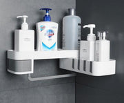 Adjustable Bathroom Corner Shelf – Space-Saving Shower Organizer Rack for Toiletries & Accessories