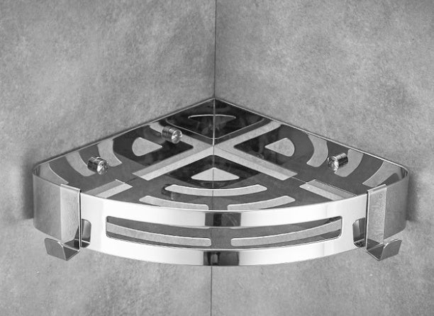 Premium Bathroom Corner Shelf – Space-Saving Wall-Mounted Storage Rack for Shower & Toiletries