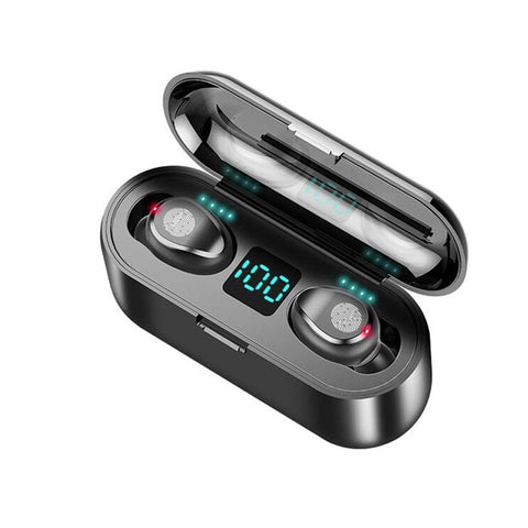 Waterproof Sports Bluetooth Wireless Headphones – Sweatproof In-Ear Earbuds with HD Stereo Sound & Noise-Cancelling Mic for Running, Gym & Outdoor Workouts