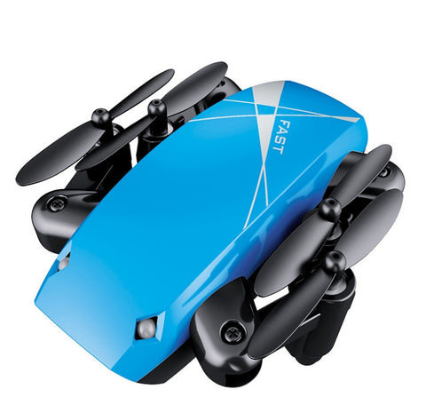 Micro Foldable RC Drone – 3D Quadcopter with Steering Wheel Remote, WiFi Camera & App Control