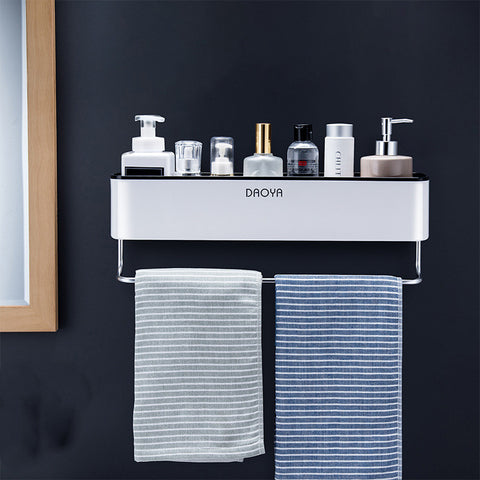 Wall-Mounted Bathroom Shelf – Space-Saving Storage Rack for Toiletries, Towels & Décor
